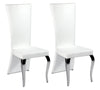 Adaline 2 White High Back Side Chairs