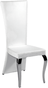 Adaline 2 White High Back Side Chairs