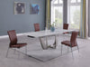 5pc Dining Set With Extendable Marble Table