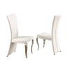 Adaline 2 White High Back Side Chairs