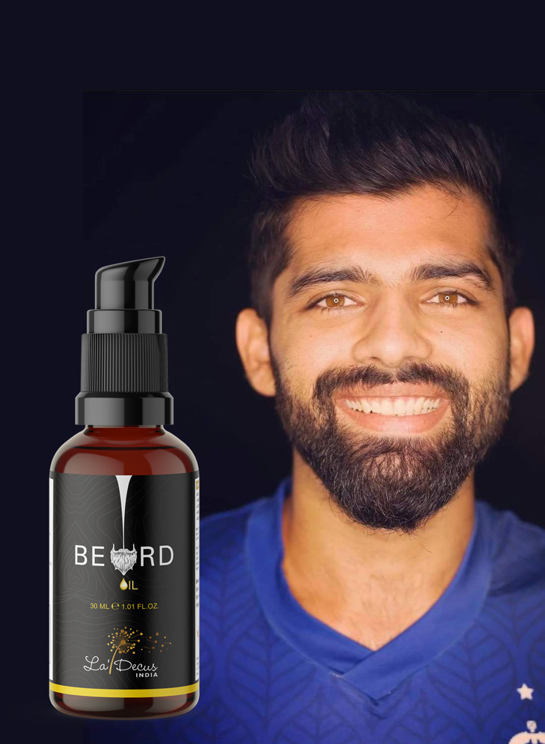 Beard Growth Oil for Men 30ml – Vitalscoop Technologies (La'Decus India)