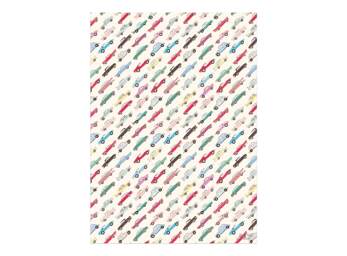 Cars Gift Wrap Sheet
