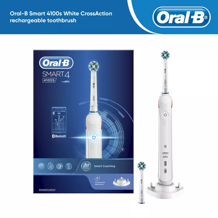 gijzelaar hoog Mis Oral-B Smart 4 4100S Weiße elektrische Zahnbürste mit braunem Antrieb –  www.valisma.de