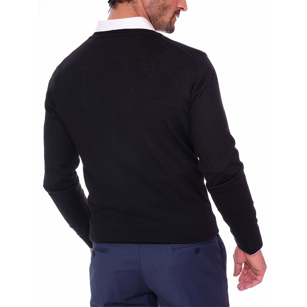 WOOL GABARDINE V-NECK PULLOVER SHIRT - www.akademackikboks.rs