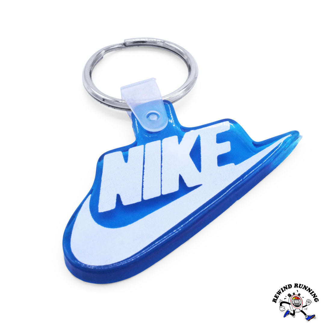 Joya Obligar Defectuoso Nike Swoosh Rare Vintage 80s Aqua Blue Logo Rubber Promo Keychain – Rewind  Running™