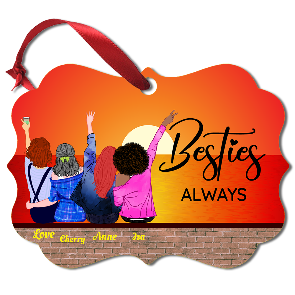 4 Girls - Best Friends Forever - Ornament – iPersonalyze