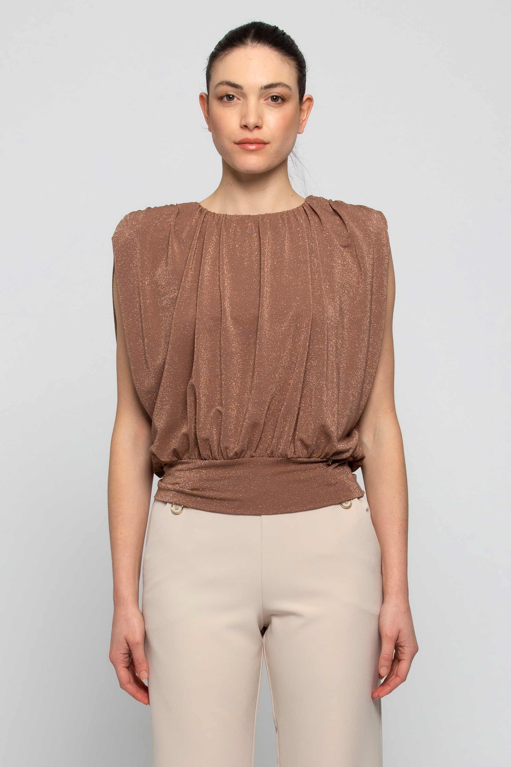 Nest fluit Tijdig Sleeveless blouse from the Gold Collection#Blouse RETHON | Kocca