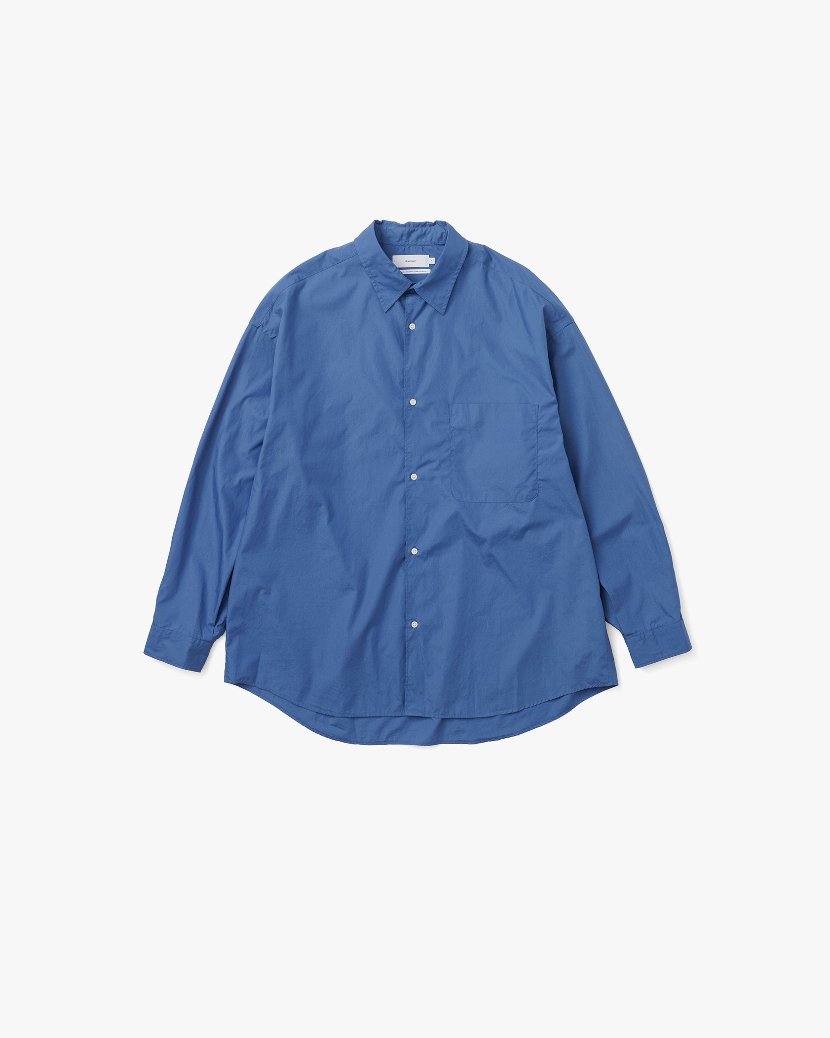 Broad L/S Oversized Regular Collar Shirt style.2021.1.17. | 1509 