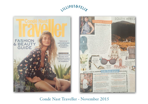 Lilliput & Felix in Conde Nast Traveller- November 2015