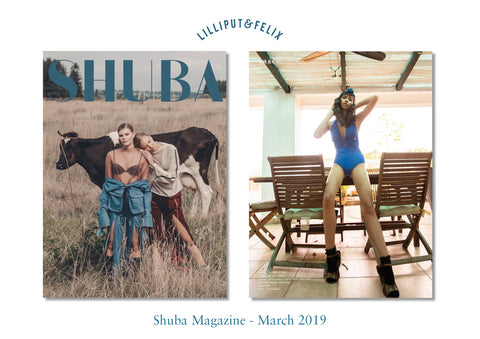 Lilliput & Felix Swimwear in the Press - Shuba Magazine - March 2019
