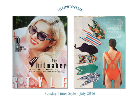 Lilliput & Felix featured in Sunday Times Style Magazine- July 2016