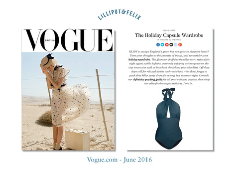 Lilliput & Felix in Vogue shop- Ellie Pithers' Holiday Wardrobe