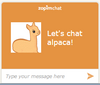 Purely Alpaca customer support chat