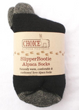 slipeprbootie alpaca socks label