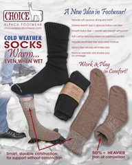 Superwarm alpaca socks features