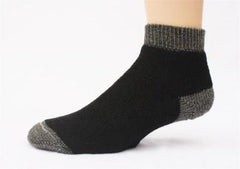 SlipperBootie Alpaca Socks in Black