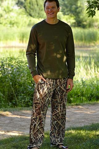 Camo Mens Wear Pijama Lounge Pants Shadow Grass