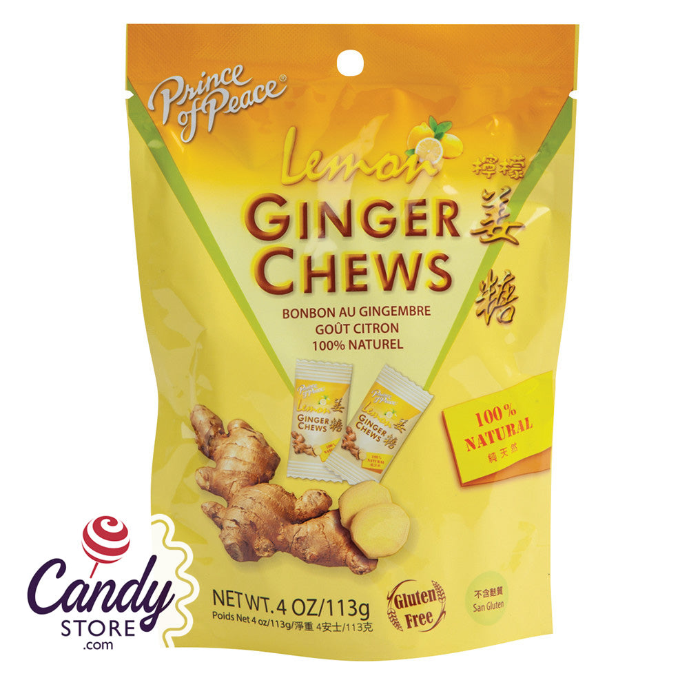 Lemon Ginger Prince Of Peace Chews 12ct Pouches 8265