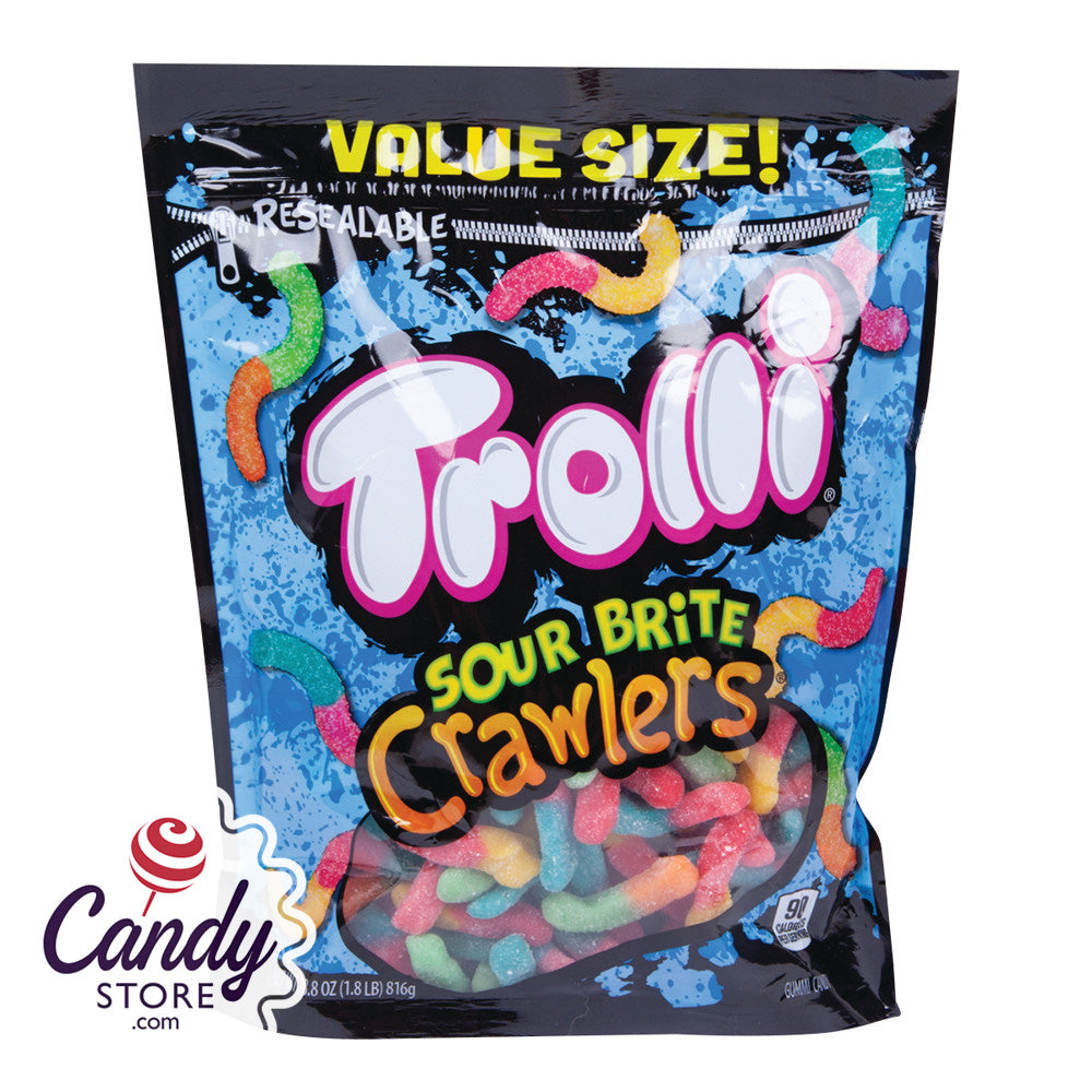 Trolli Sour Brite Crawlers Candy Bag 6ct Value Size 8794