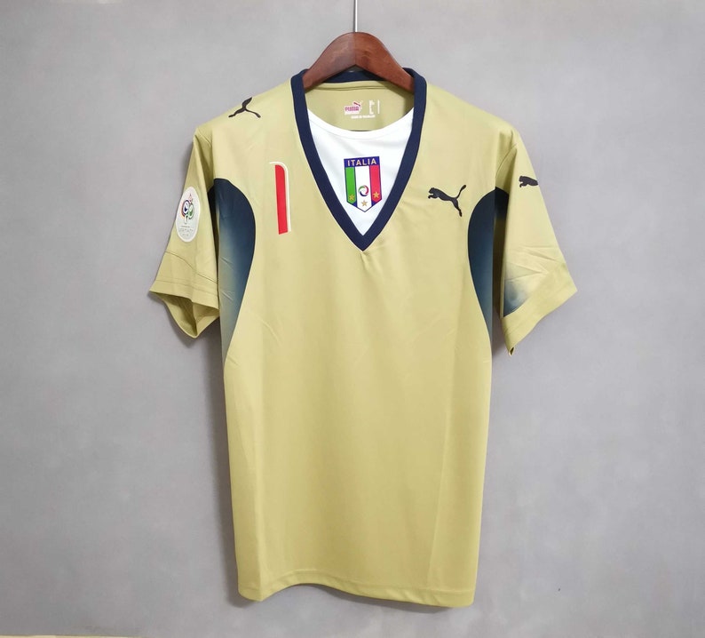 Alpinista sed tiburón Camiseta Arquero Versión Fan Italia Mundial 2006 – Mood Sports