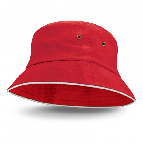 Bondi Bucket Hat - White Sandwich Trim - Ticketwear NZ