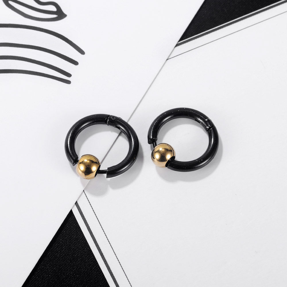 Wholesale Titanium Stainless Steel Small Hoop Earrings Jewelry