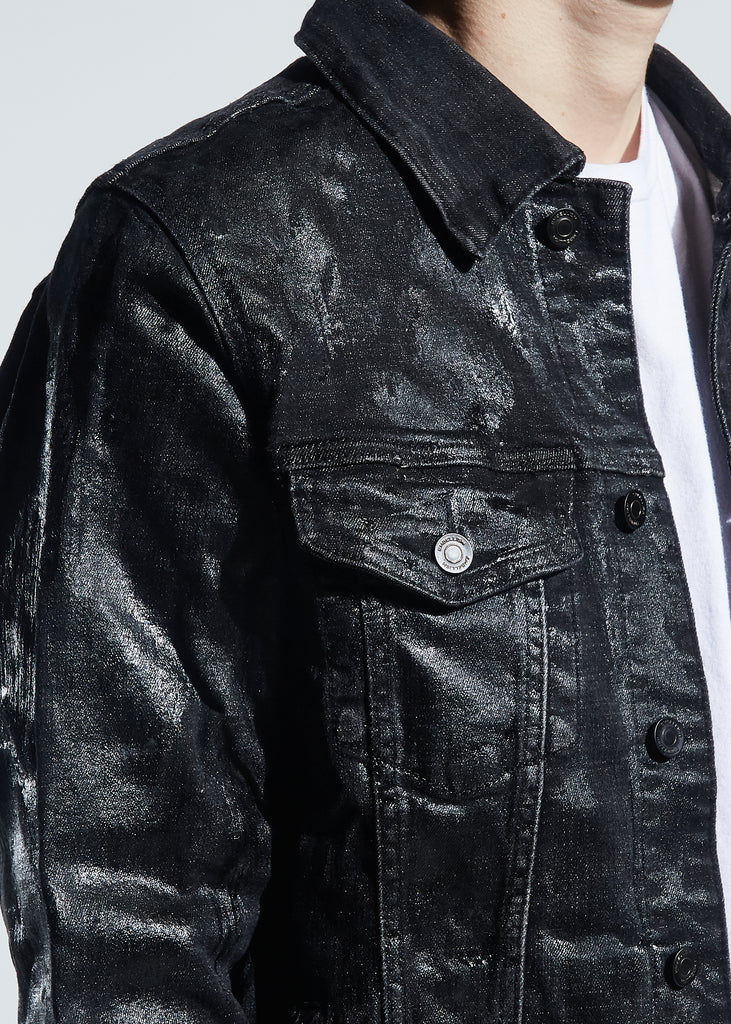 Morant Denim Jacket (Waxed Black 