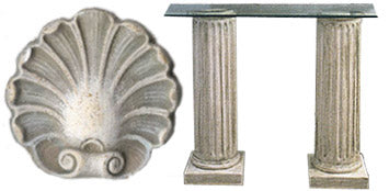 classic fluted column console base
