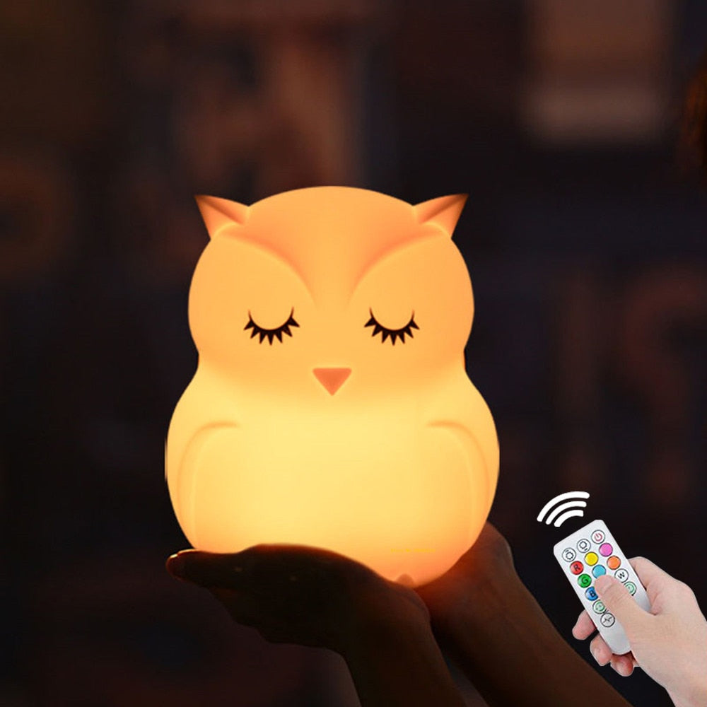 owl led night light