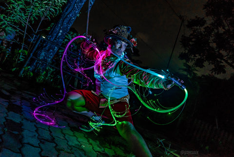 fiber optics for costumes - Psycusix LED performer