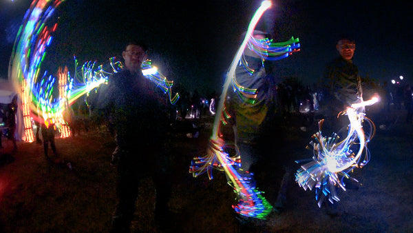 LED trailshot of our brightest LED whip FiberHead