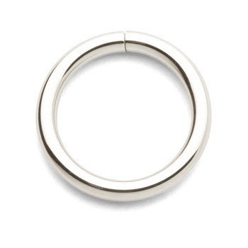 20g White 14k Gold Continuous Ring