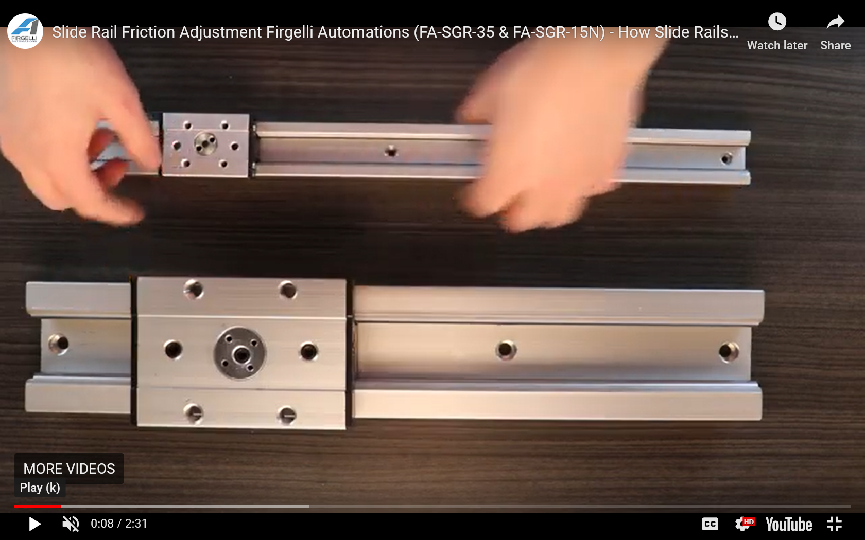 How to adjust friction on slide rails | Firgelli Automations