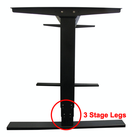 Dual Stage Standing Desk Lift