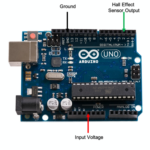Connecting Hall Effect Sensor to Arduino