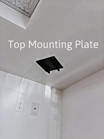 top mounting plate drop down tv lift