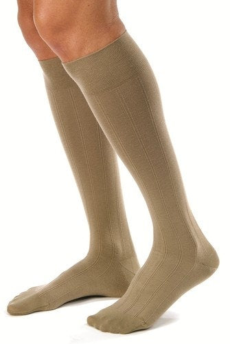 Jobst for Men Casual 20-30 mmHg Tall Closed Toe Knee High Compression Socks