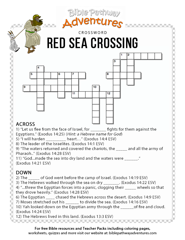 Red Sea Crossing Bible Pathway Adventures