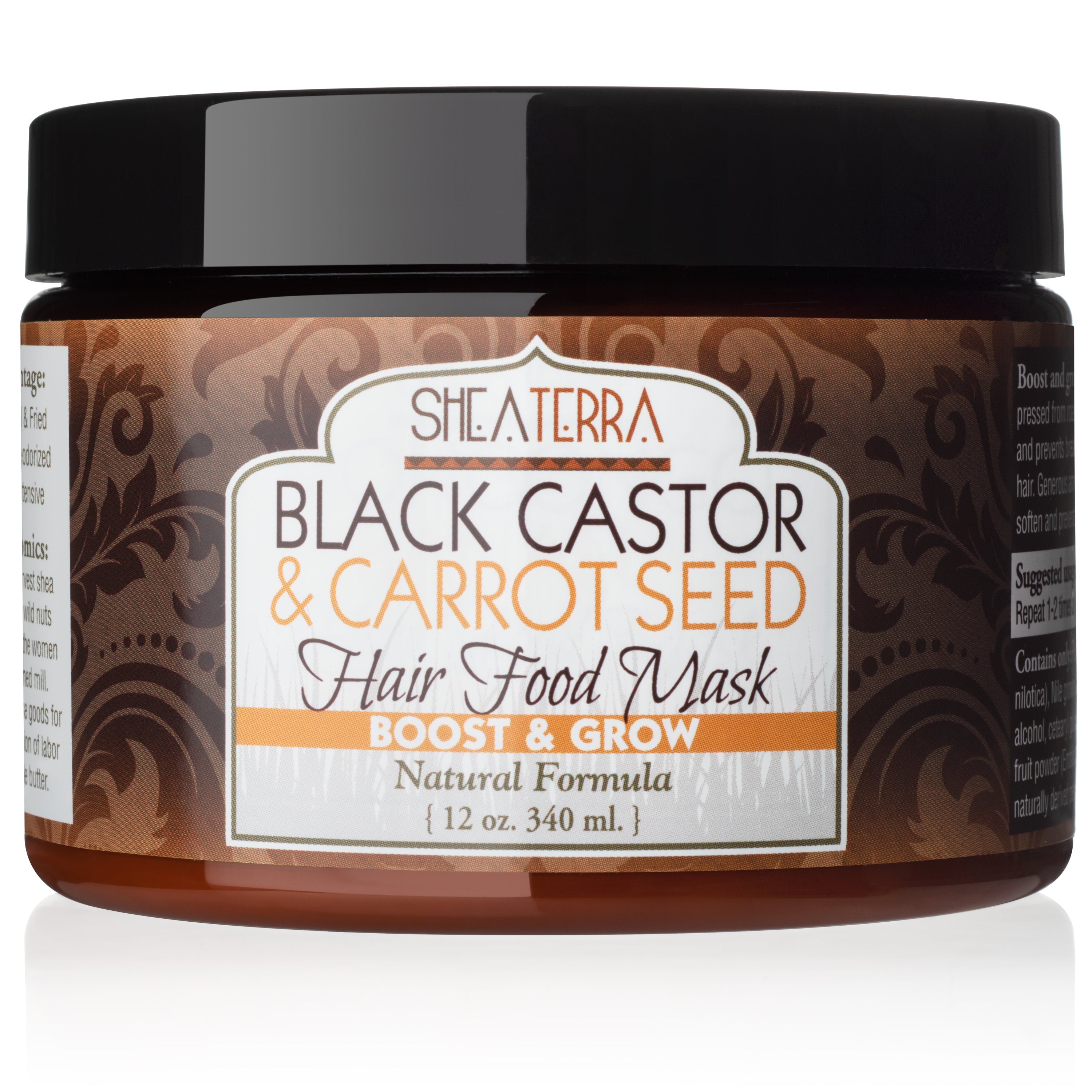 Black Castor & Carrot Seed Mask SHEA TERRA ORGANICS