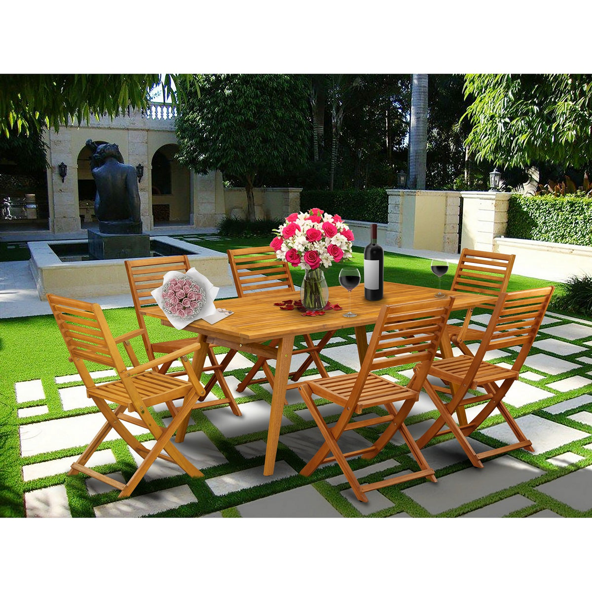 small garden dining set for 4