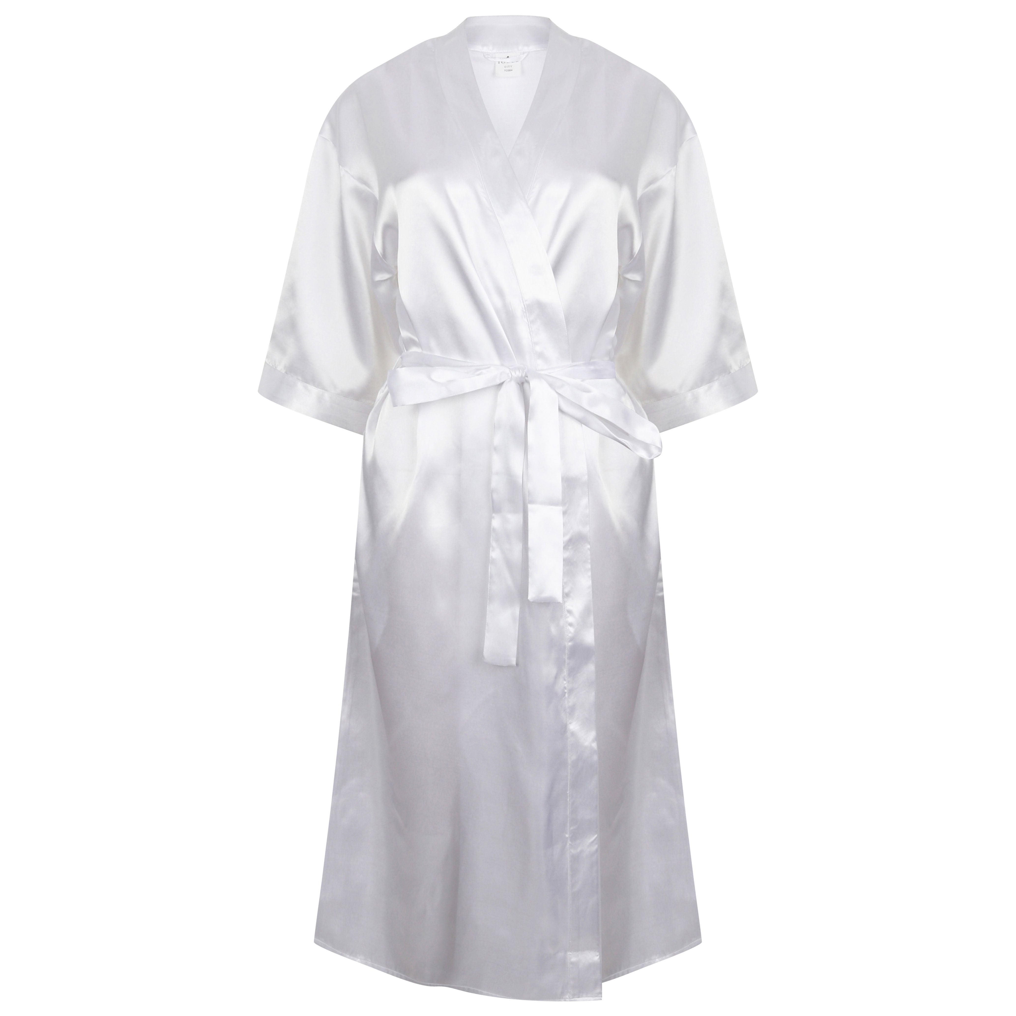 Sneeuwstorm lijden instructeur Kimono Badjas Satijn Wit - Luxe Kwaliteit – Rogue Label