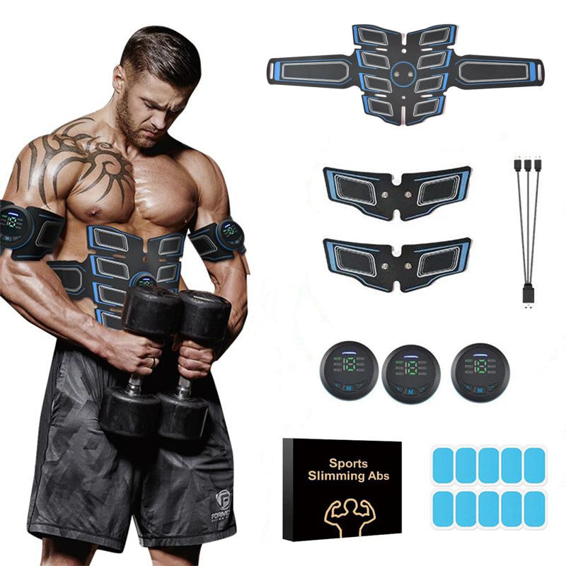 EMS SMART TRAINING GYM AND  18 EMS GEL PADS ABDOMINAL MUSCLE TONER NEW 
