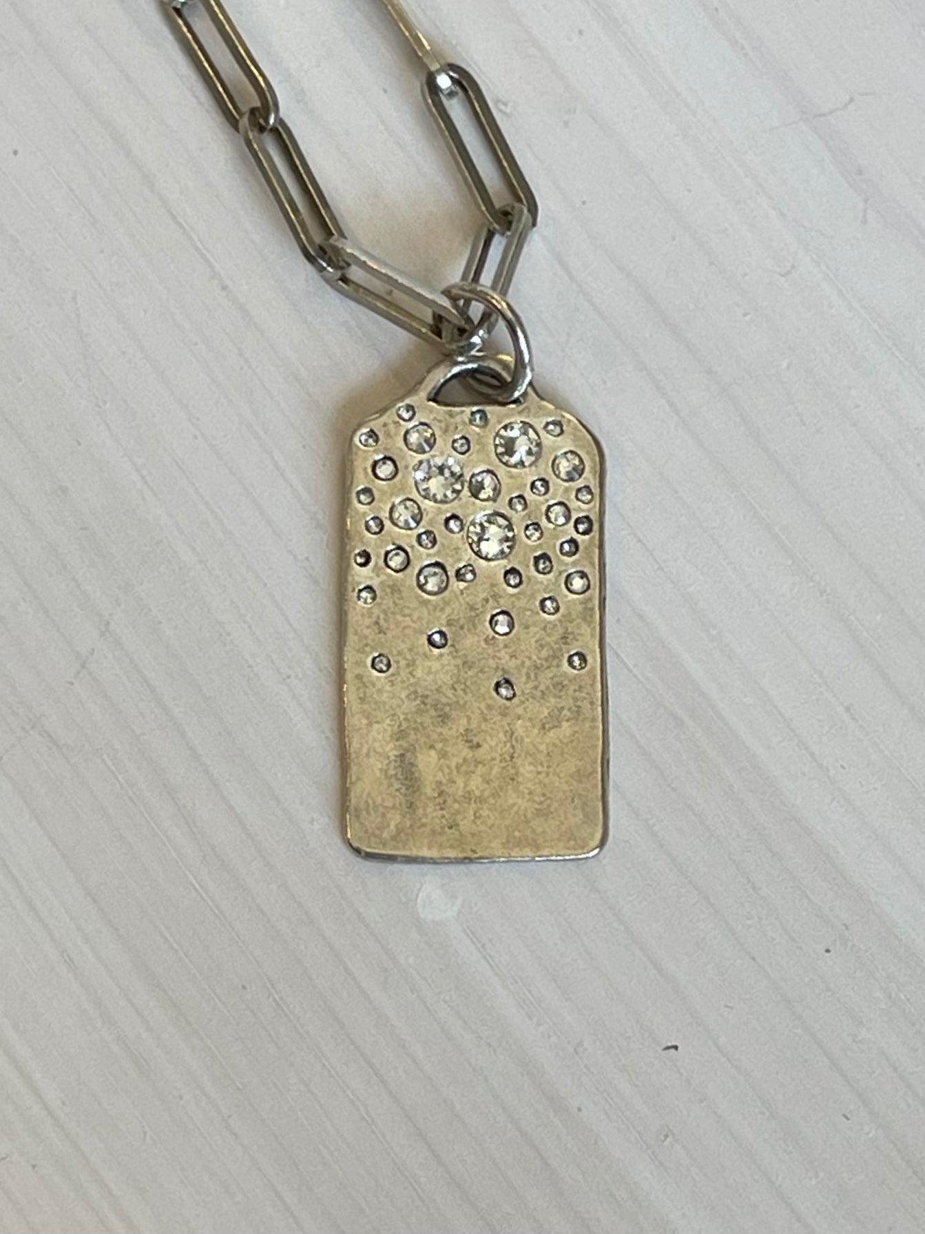Starshower Infinity Ingot Pendant - Sterling Silver