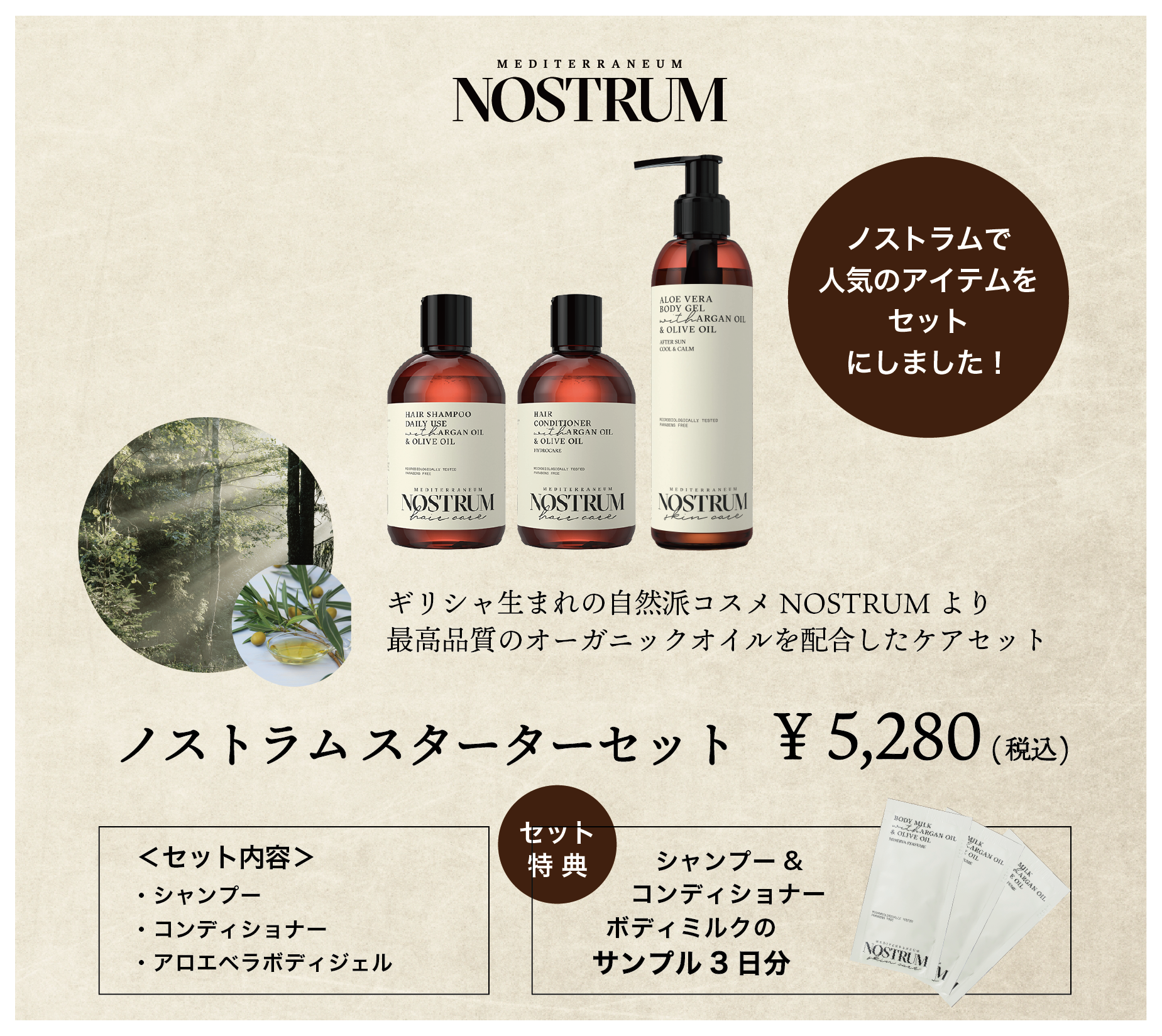 NOSTRUM ノストラム シャンプー コンディショナー - シャンプー