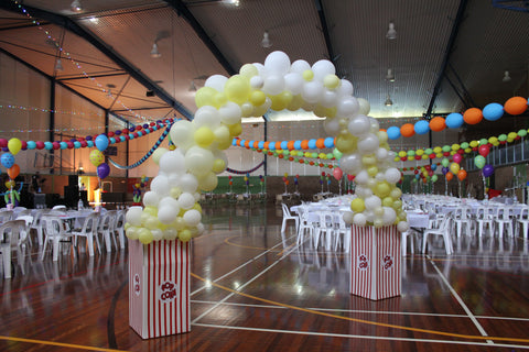 Popcorn Balloon Arch Carnival Party Theme