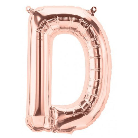 Rose Gold Letter D Balloon 41cm #01340