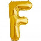Gold Letter F Balloon 41cm #00572