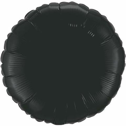 Black Round 18inch Foil Balloon #12907