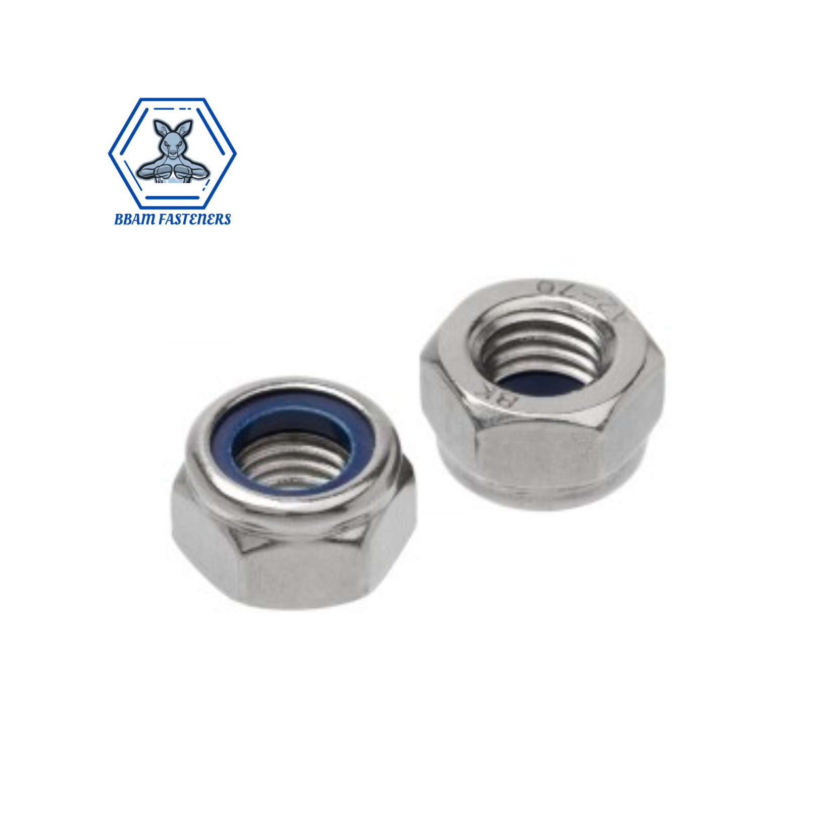 A4/316 Marine Grade Stainless Steel DIN 985 M4-0.70 Nylon Insert Locking Nut 