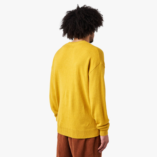 Brain Dead Slingshot Knit Sweater / Mustard | Livestock